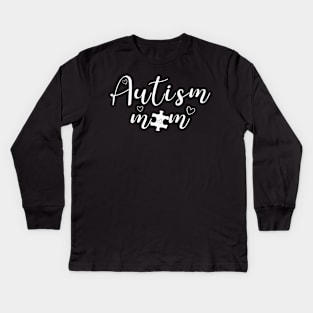 Autism Mom Puzzle Autism Awareness Kids Long Sleeve T-Shirt